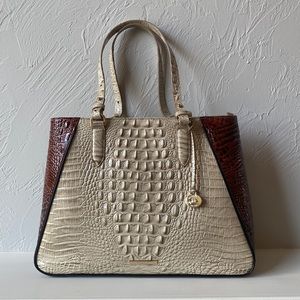 NWT Brahmin Medium Irene Carryall (Linen Osmia)